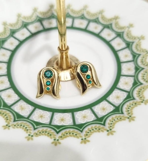 ORENA PARIS Boucles d'oreilles vintage pièce unique