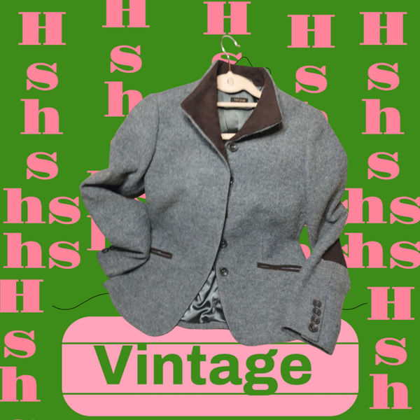 Blazer vintage femme tatuum gris marronL/40/12