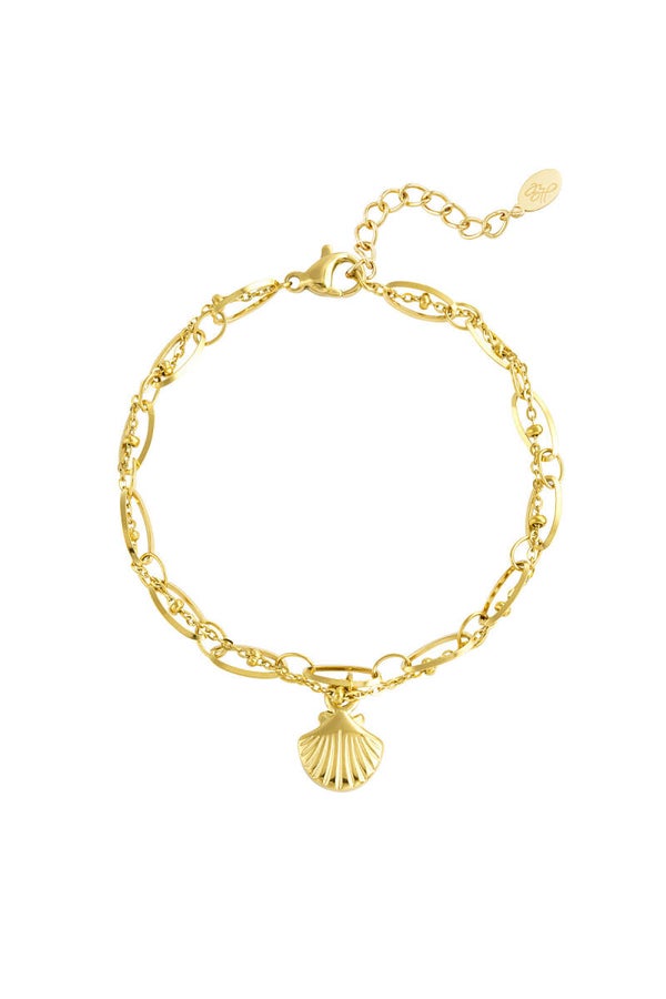 Armbandje | RVS | Schelpje
