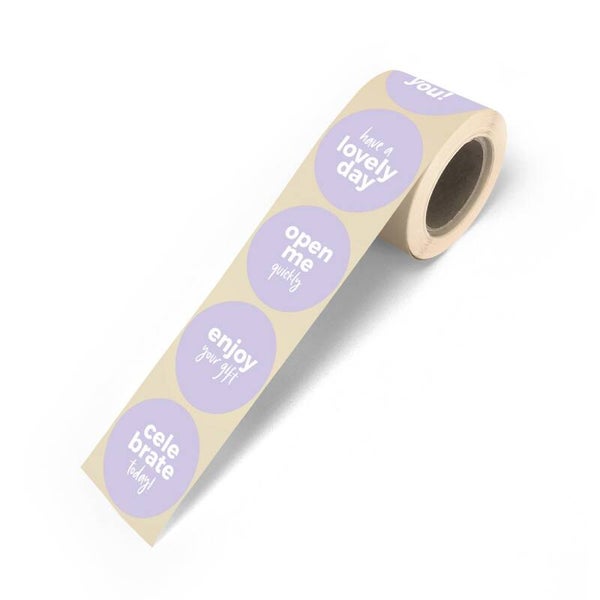 Stickers | 10 stuks | Lila mix