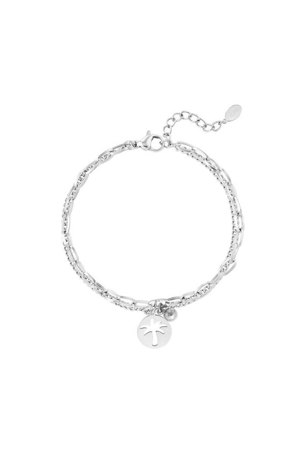 Armbandje | RVS | Palmboom