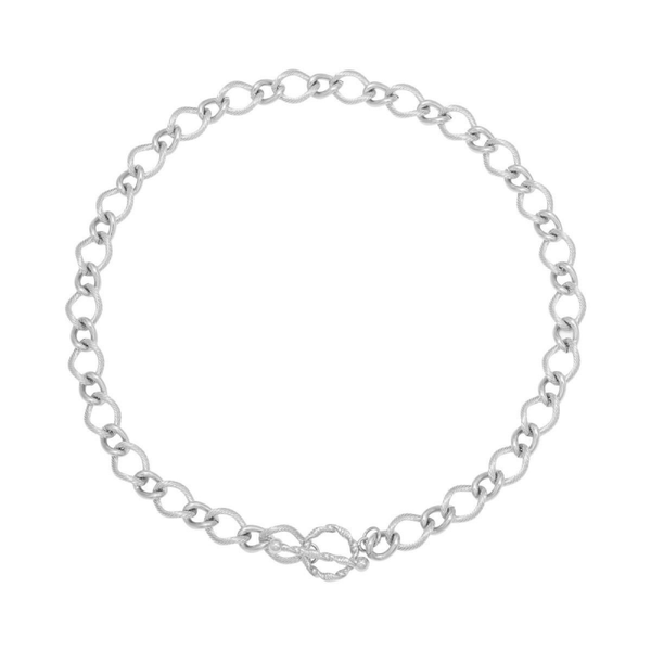 Ketting | RVS | airy rounds | zilver