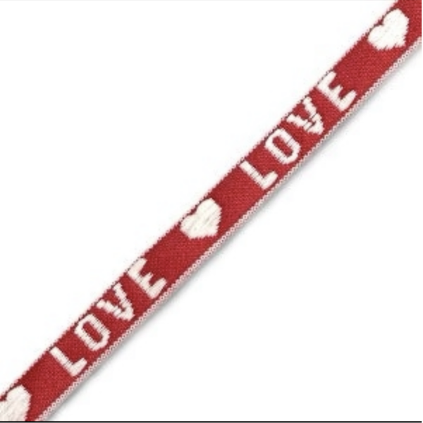 Lintbandje | love rood