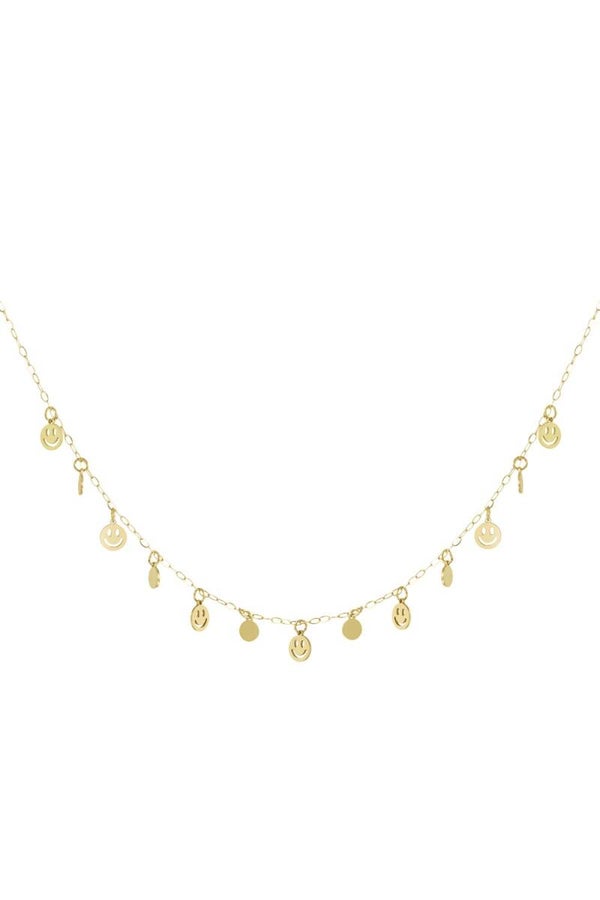 Ketting | RVS | Mini smileys