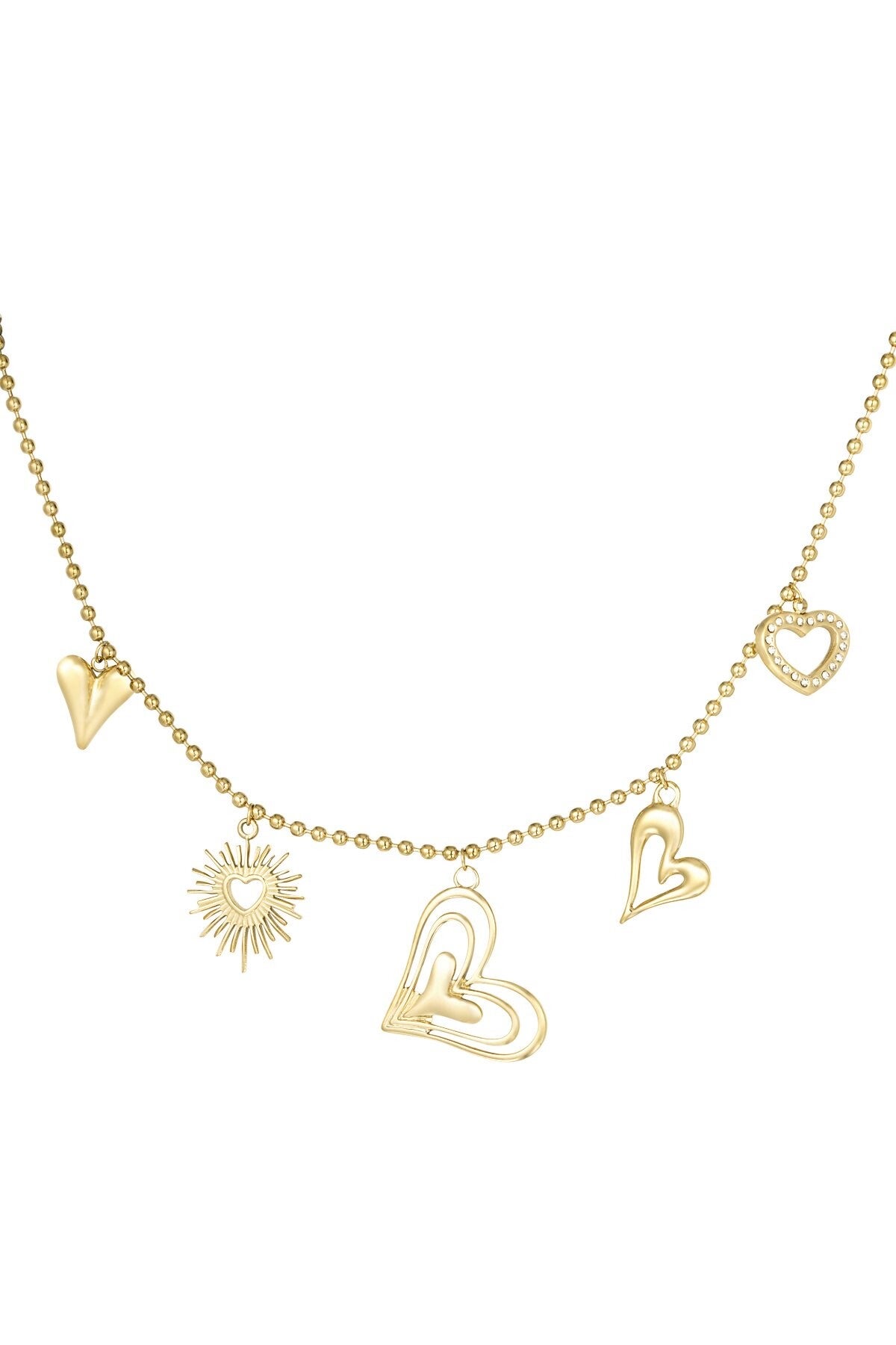 Ketting | RVS | Loving hearts