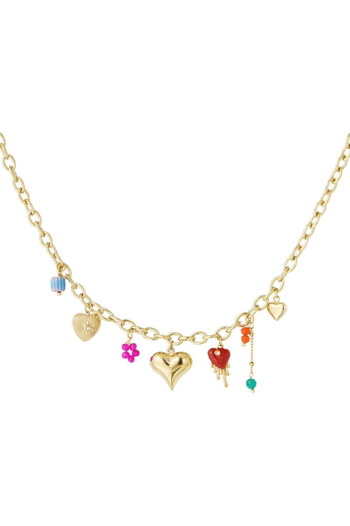 Ketting | RVS | Goud | Glow