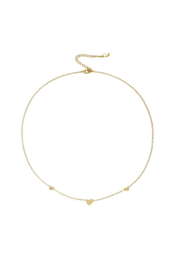 Ketting | RVS | Mini hartjes