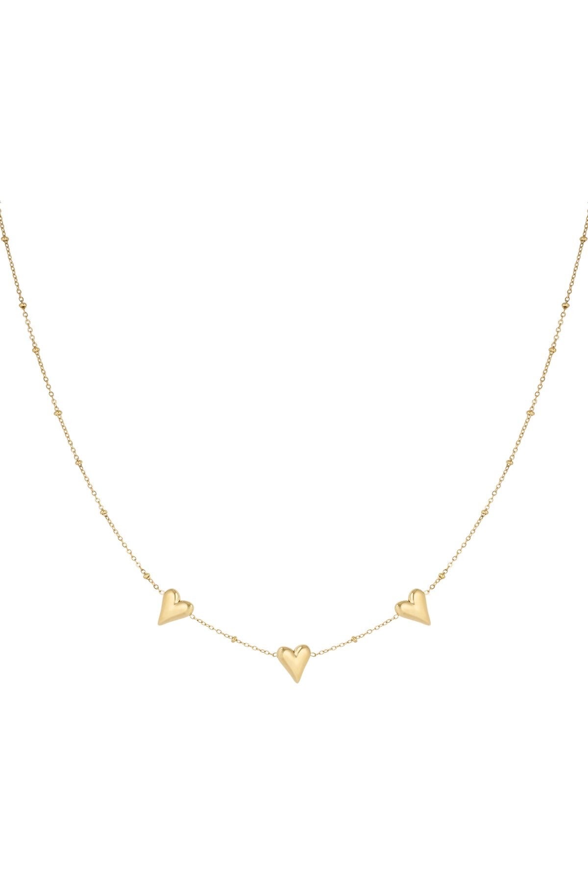 Ketting | RVS | Kleine hartjes