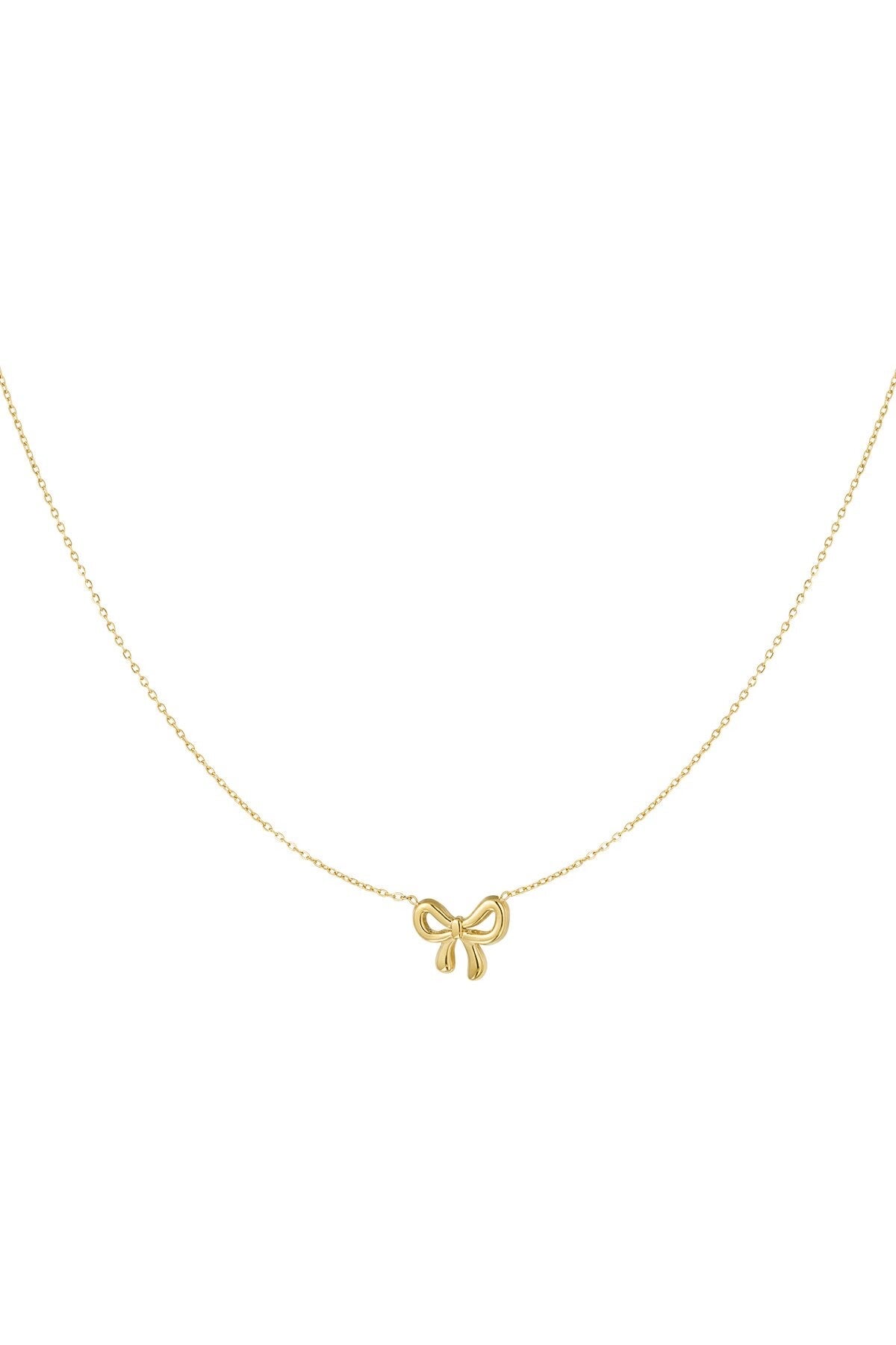 Ketting | RVS | Goud | Strikje