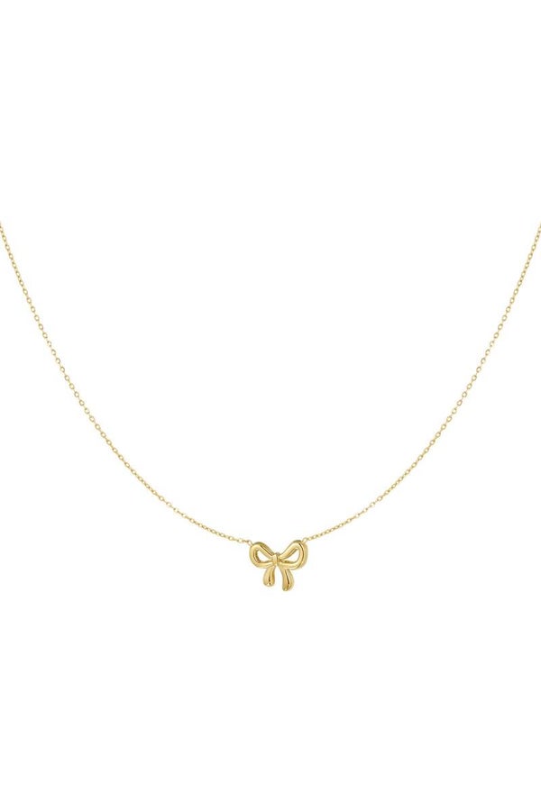 Ketting | RVS | Goud | Strikje
