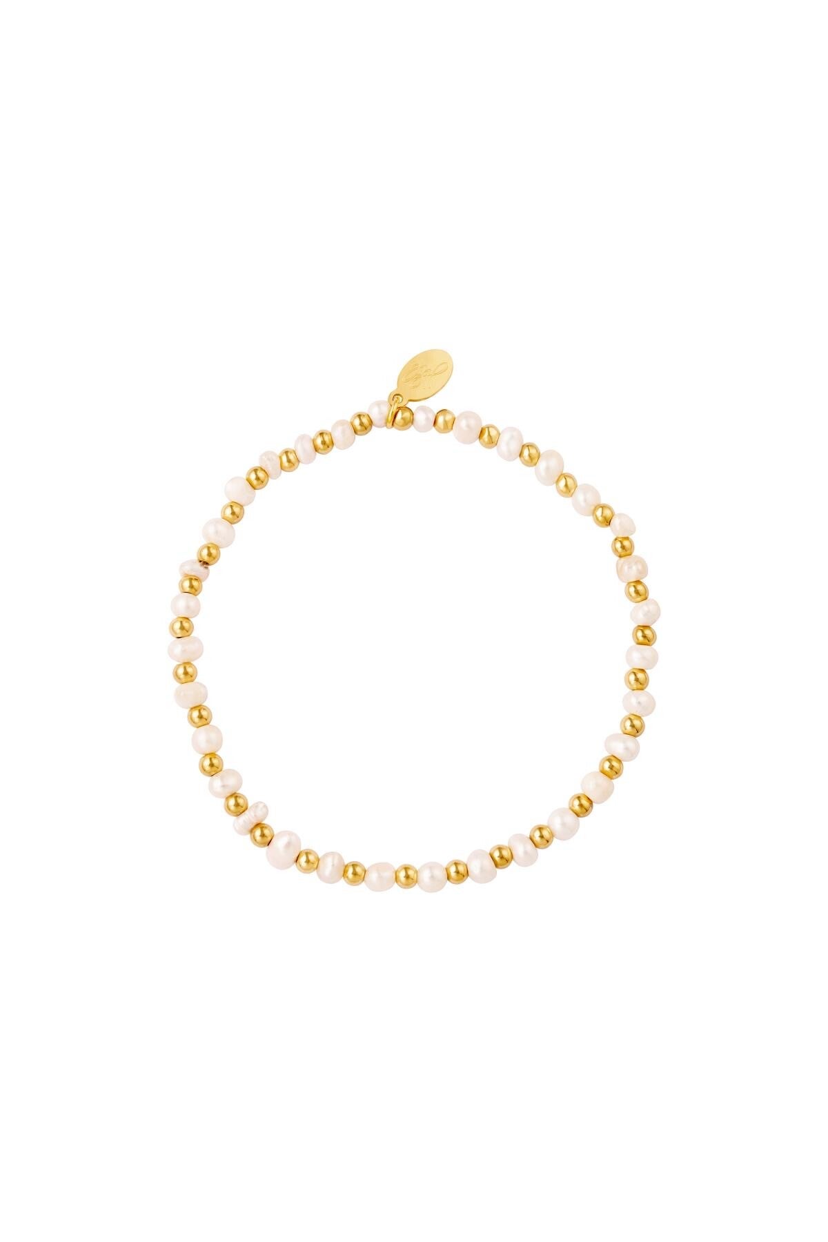 Armbandje | RVS | Pareltjes