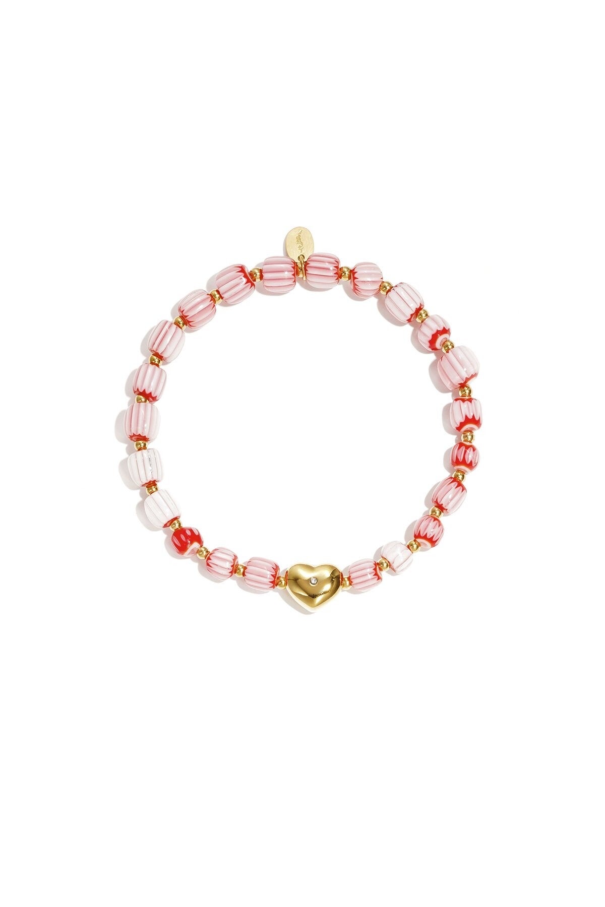 Armbandje | RVS | Kralen | Hart