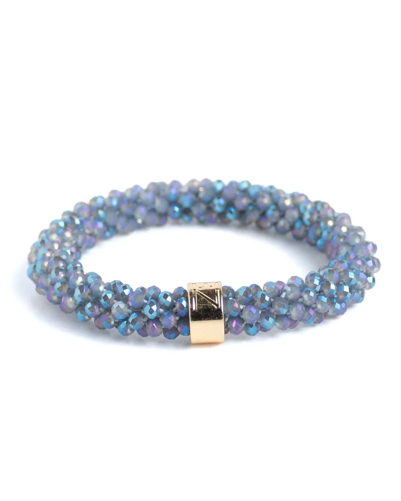 Beadz | RVS | Grey Blue Lavendel gloss