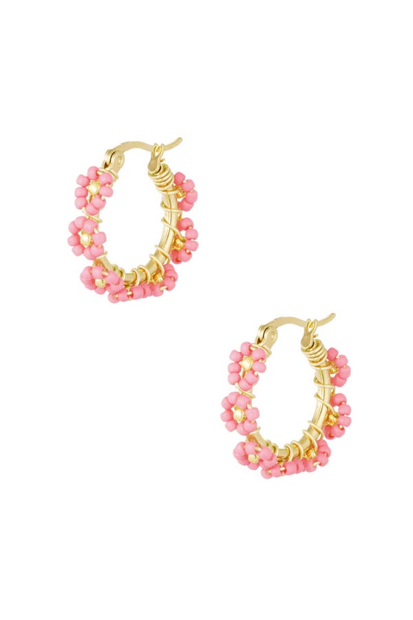 Oorbellen | RVS | Flower | Diverse kleuren
