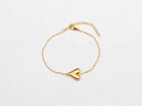 Armbandje | RVS | Hartjesgeluk