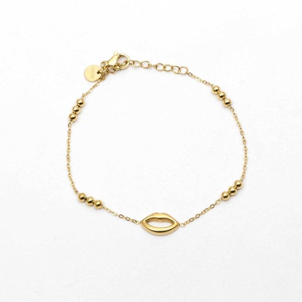 Armbandje | RVS | Goud | Mondje