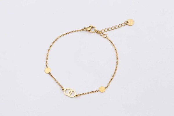 Armbandje | RVS | Goud | Verbonden