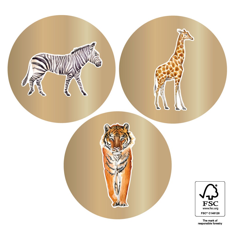 Sticker | Dieren | Multi | 6 stuks