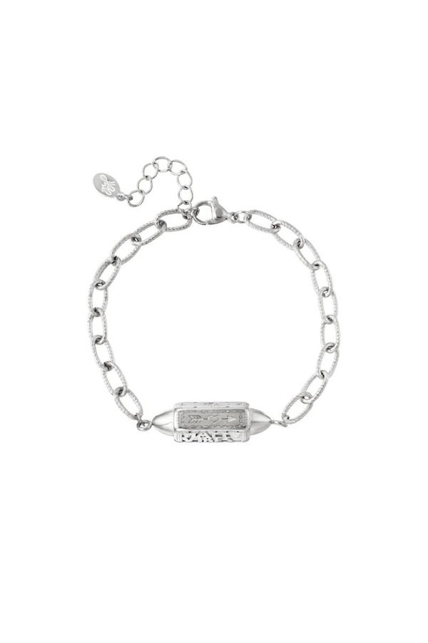 Armbandje | RVS | happy vibes
