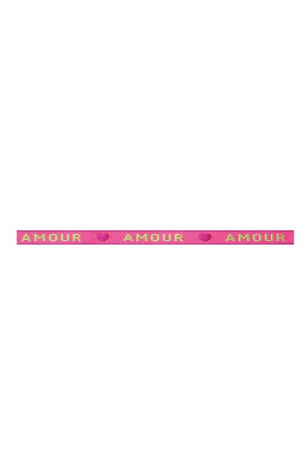 Lintbandje | Amour neon roze