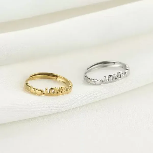 Ring | RVS | love tekst