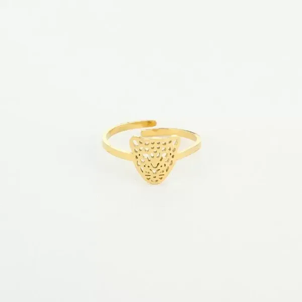 Ring | RVS | panter