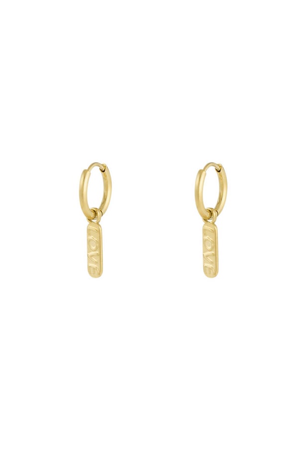 Oorbellen | RVS | Bedel | Love