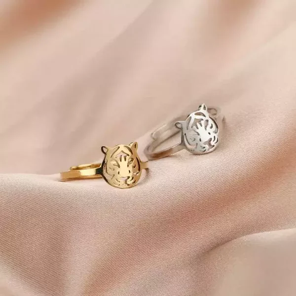 Ring | RVS | tijger