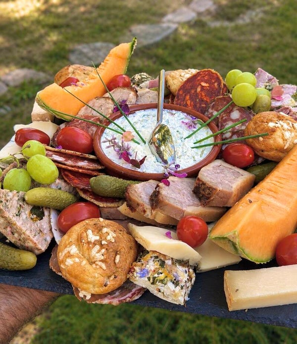 Planche dinatoire et ses desserts