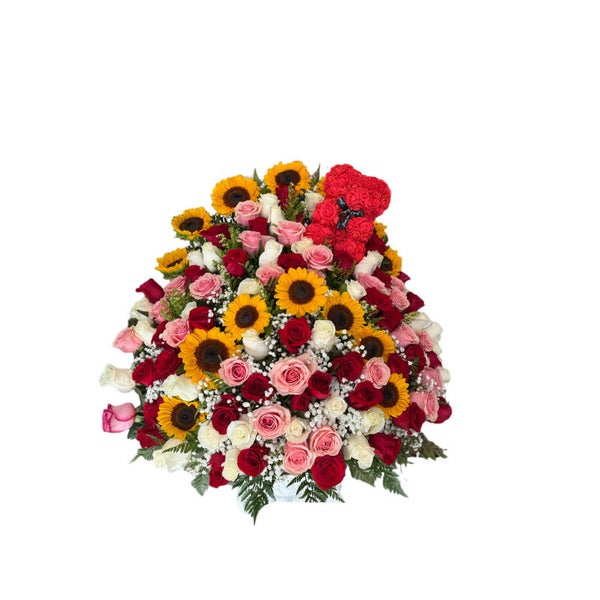 Explosión de rosas