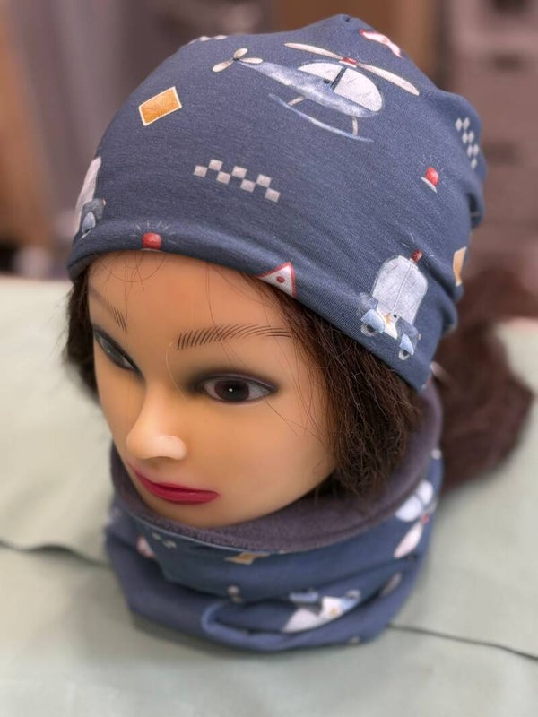 Beanie-Mützen-Set - Flieger Gr. 50 cm