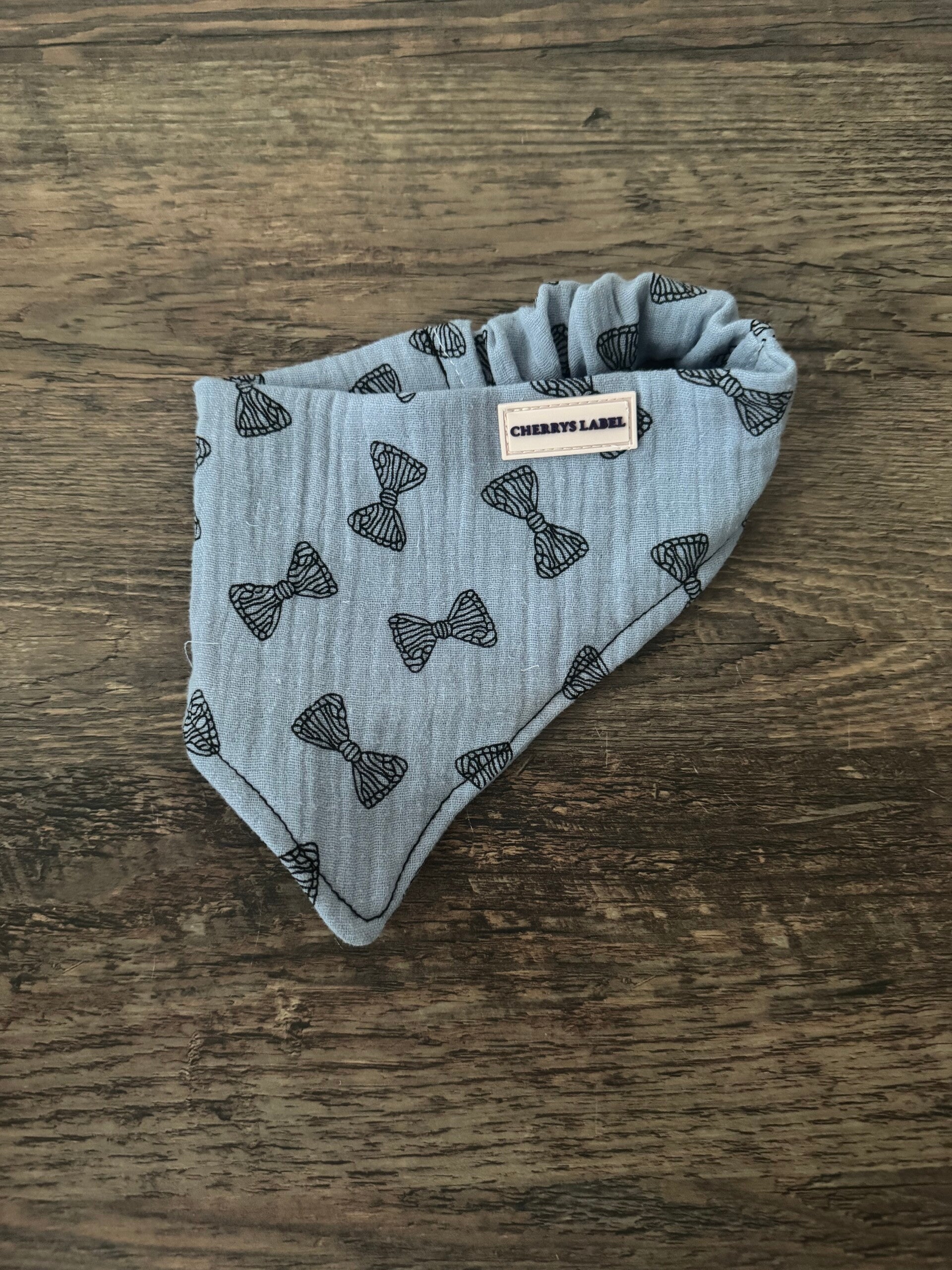 Musselin-Halstuch Bow blue