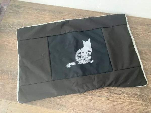 Softshelldecke Katze schwarz klein