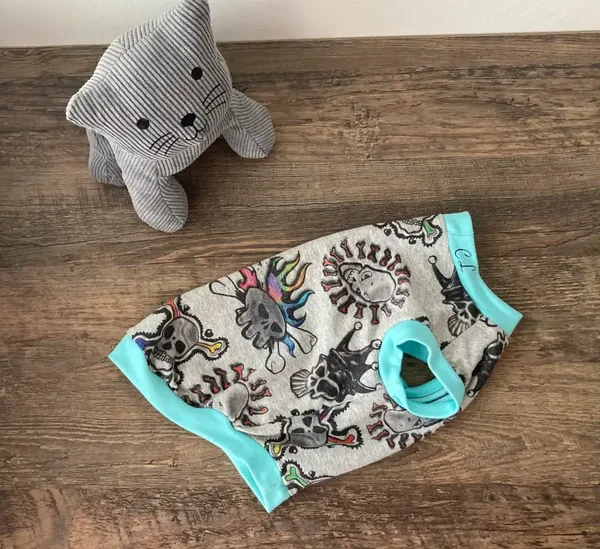 Katzen Pullover Totenkopf