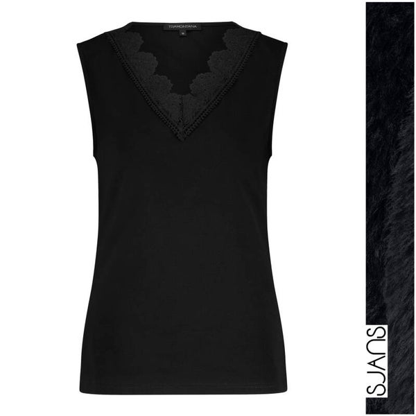 Tramontana 'MIJS' lace detail singlet
