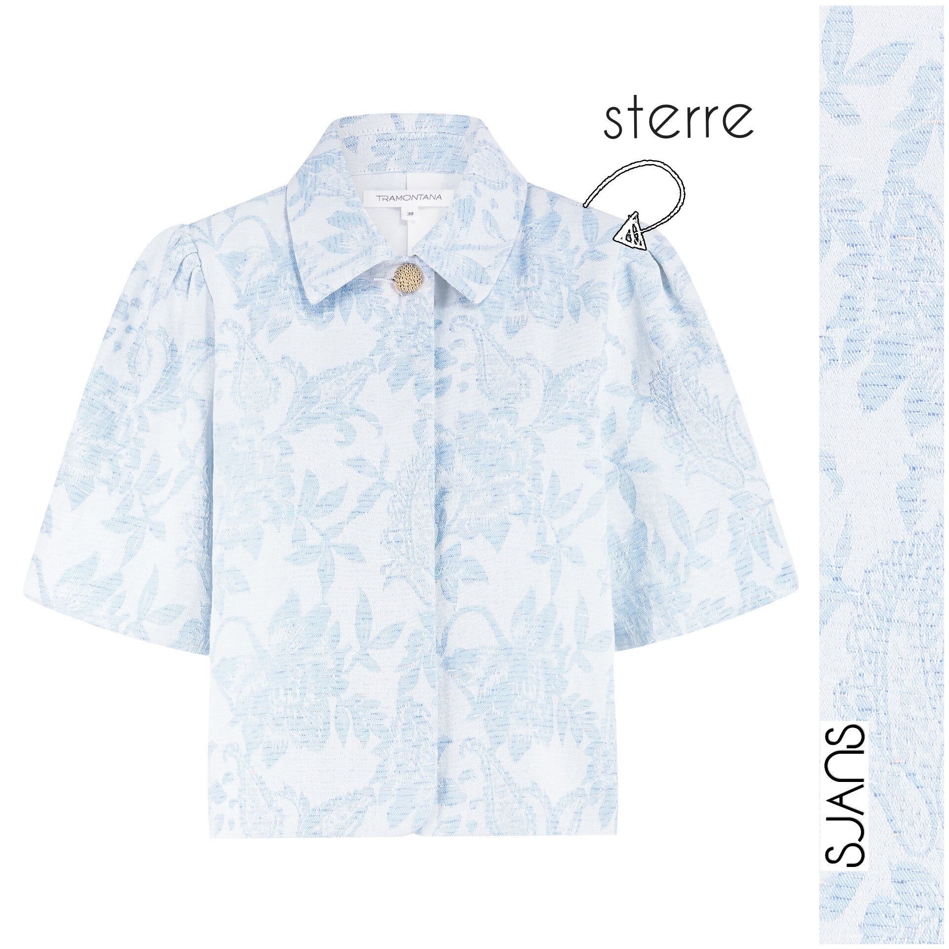 Tramontana  'Sterre' denim jaquard jacket