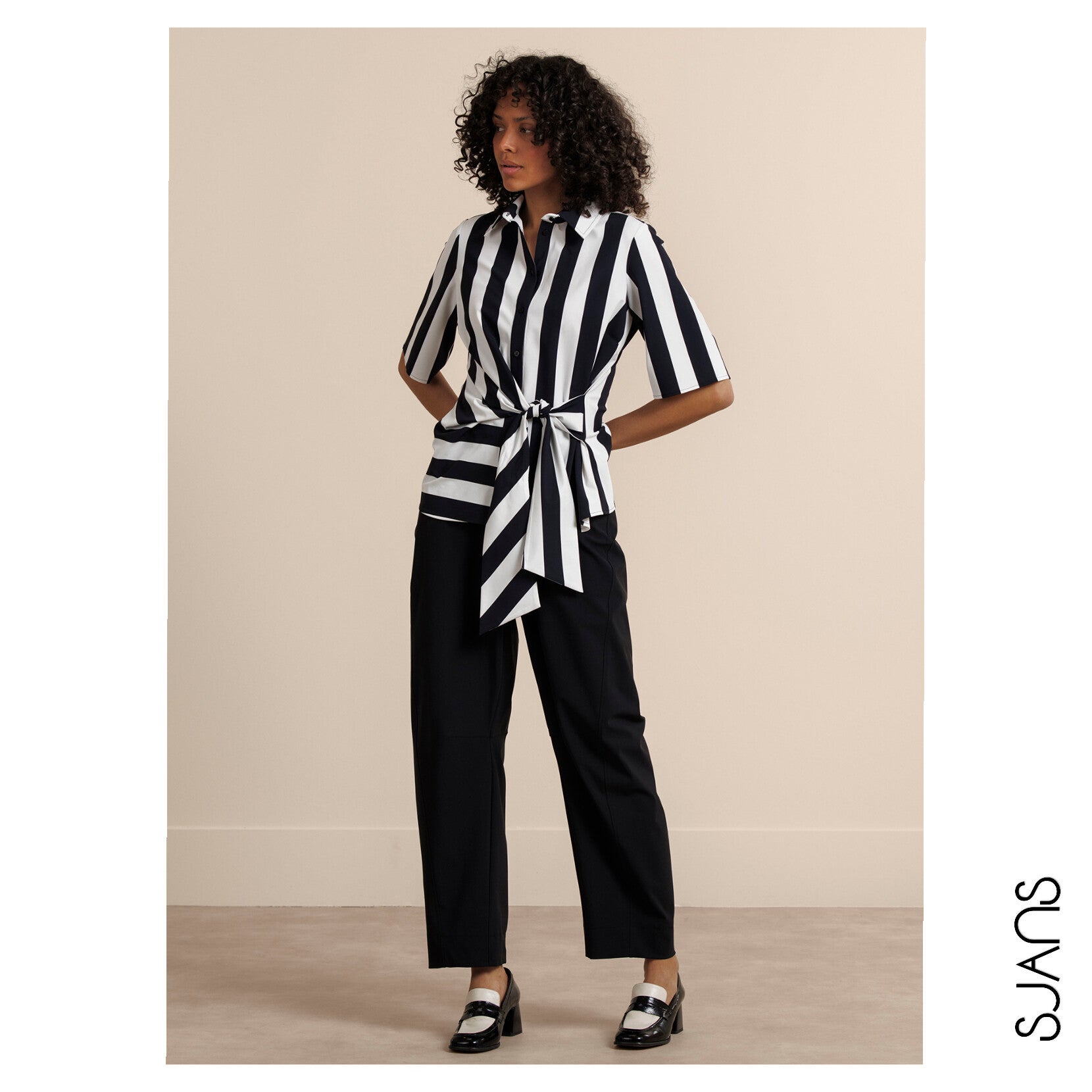 Studio Anneloes 'Reda stripe butterfly' Blouse