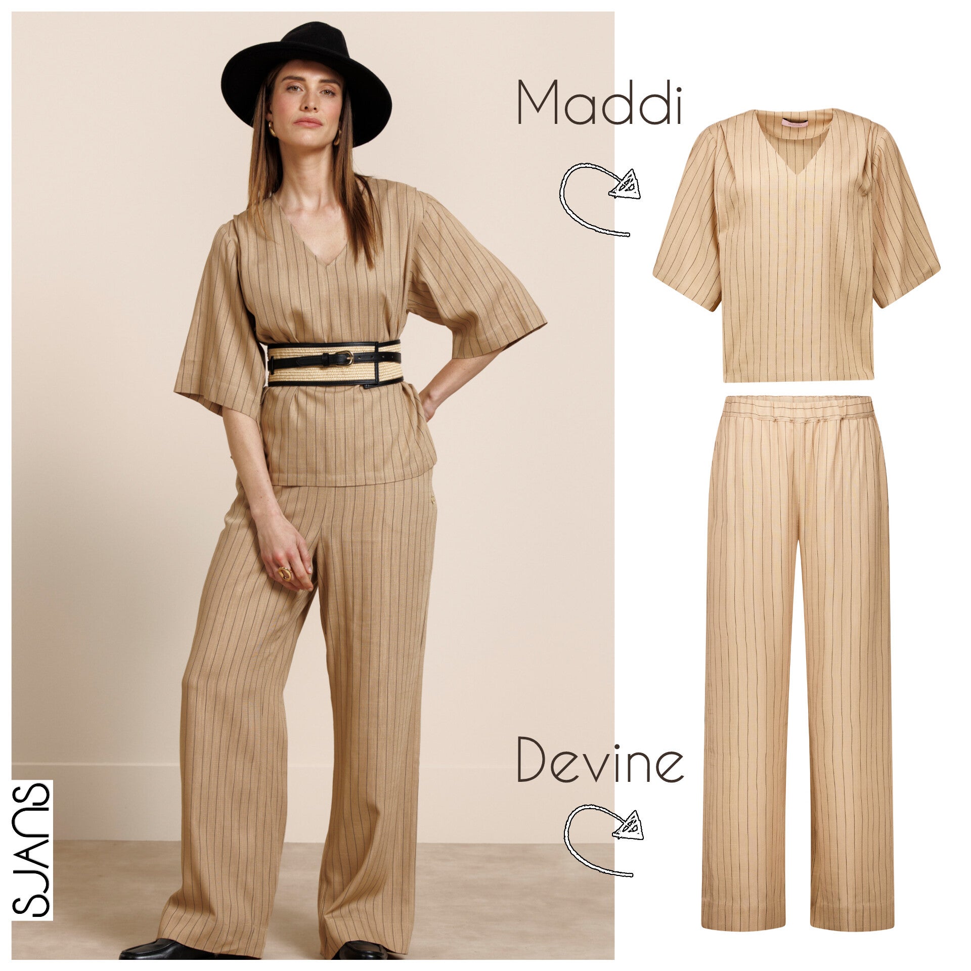 Studio Anneloes 'Divine stripe' Trouser