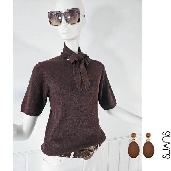 Tramontana 'Lotte' Short sleeve jumper shawl