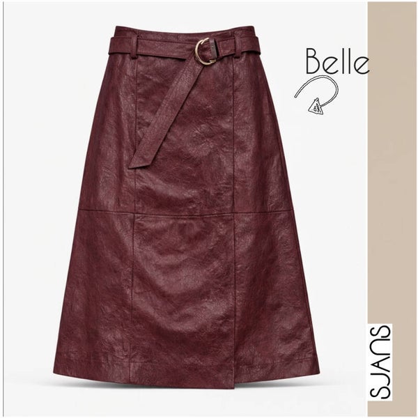 Tramontana 'Belle' cracket pu skirt