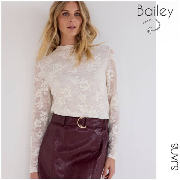 Tramontana 'Bailey' stretch mock neck top