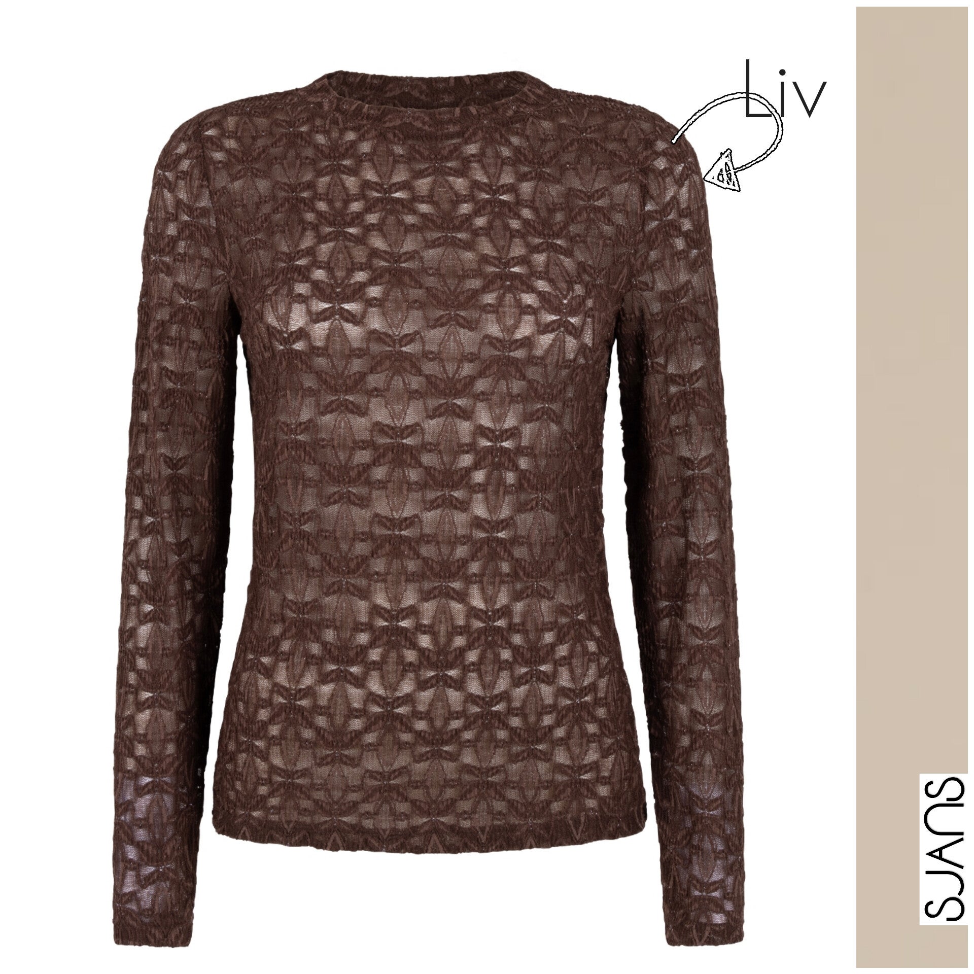 Tramontana 'Liv' stretch lace top