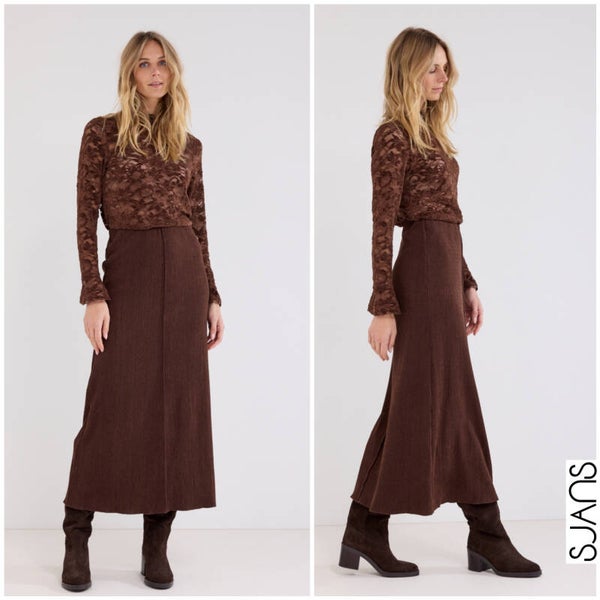 Tramontana 'Bruna' knitted maxi skirt