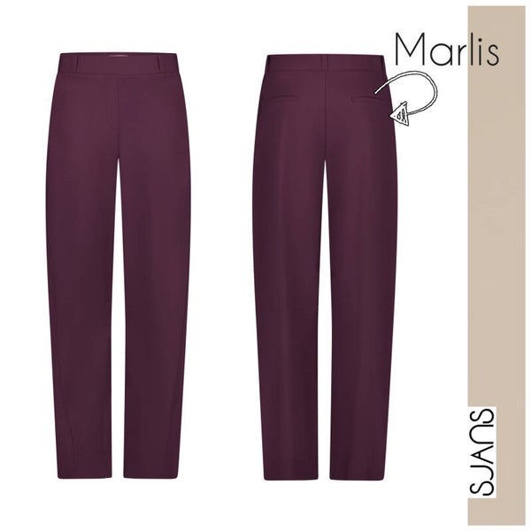 Studio Anneloes 'Marlis' bonded barrel Trouser