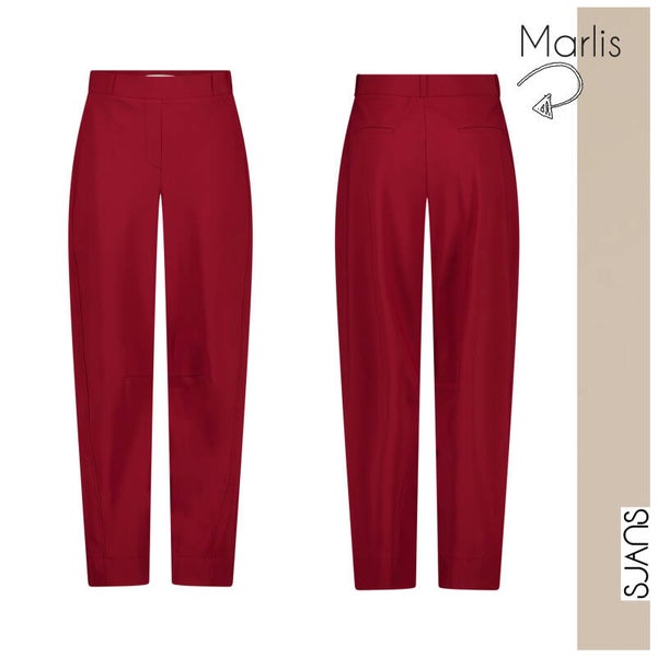 Studio Anneloes 'Marlis' bonded barrel Trouser