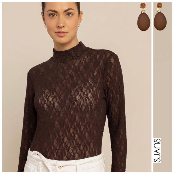 Studio Anneloes 'Reagan lace col' Top