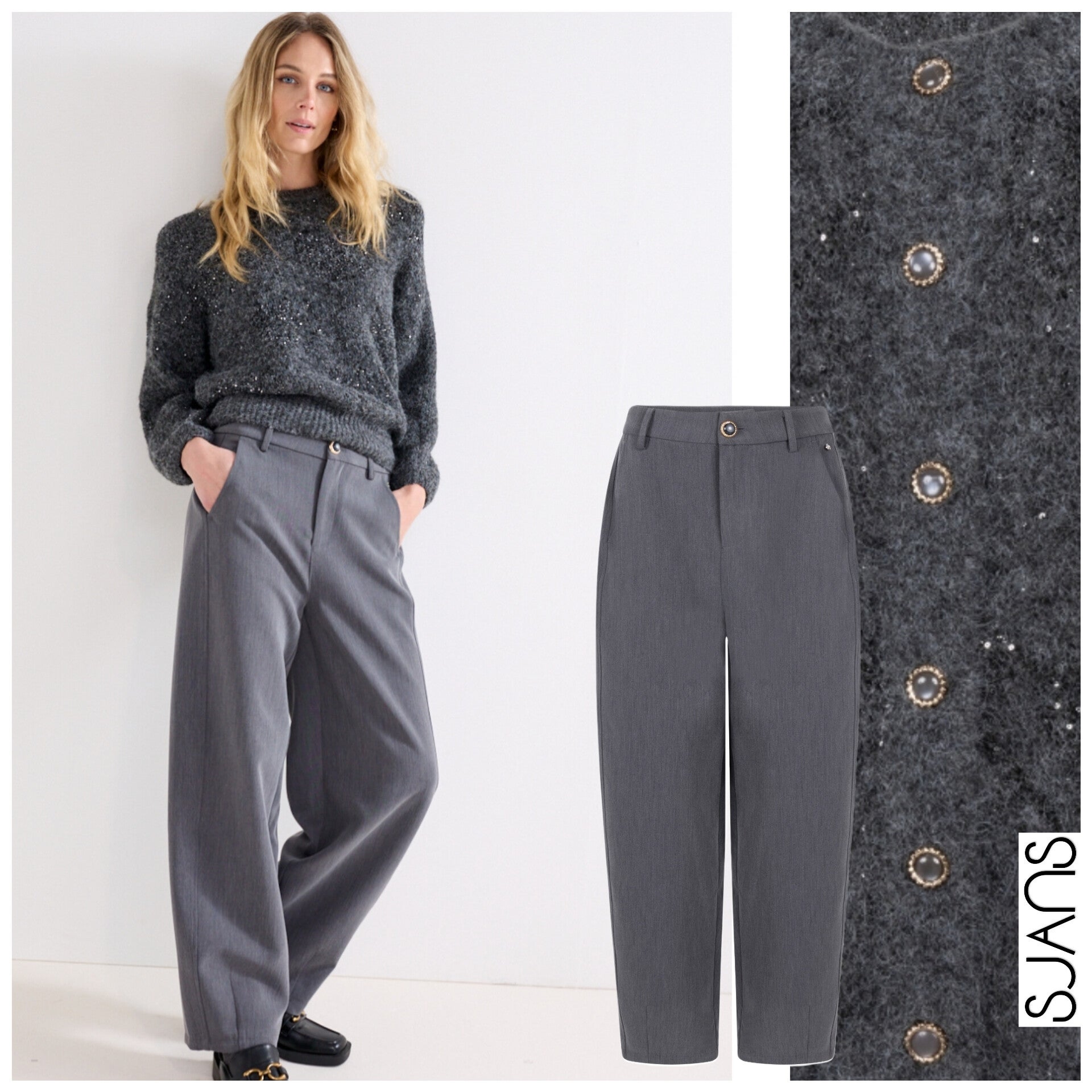 Tramontana 'Bodil' tailored barrel fit Trouser