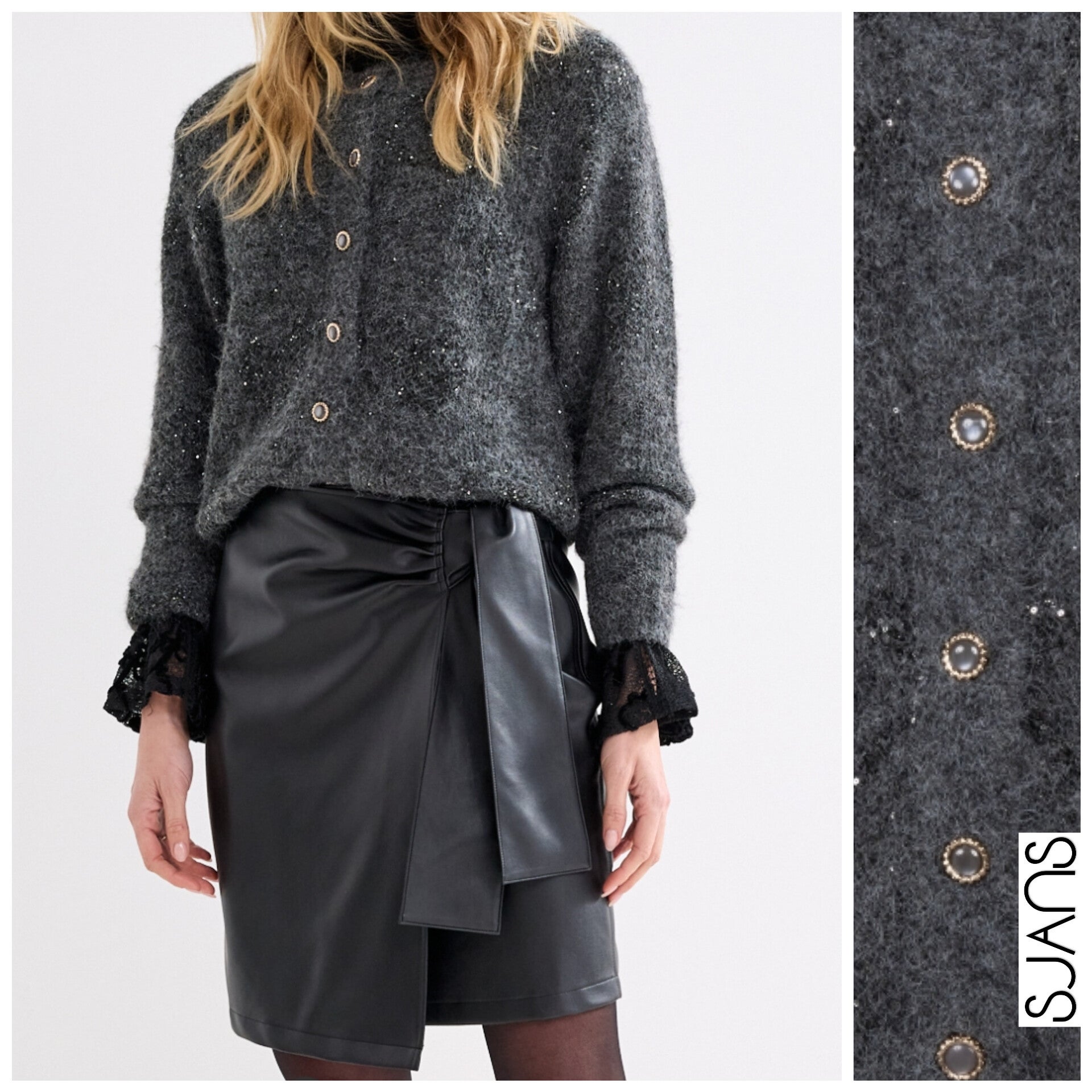 Tramontana 'Bodi' pu skirt
