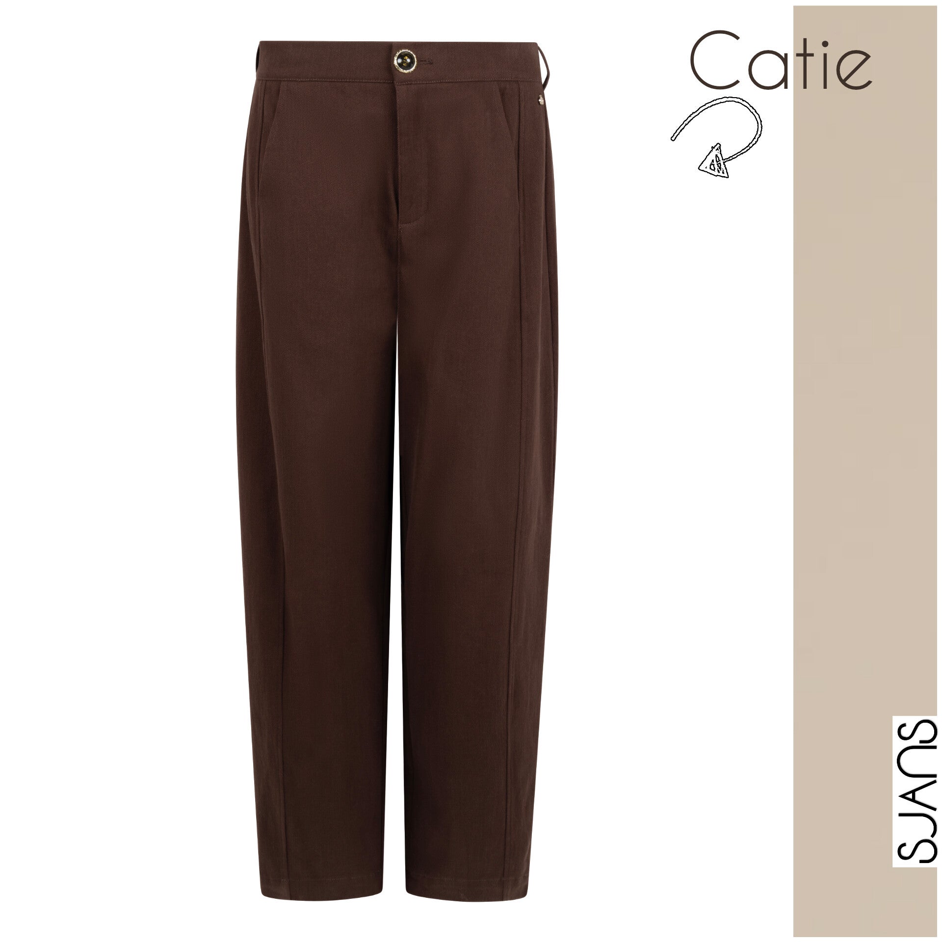 Tramontana 'Catie' barrel fit tweed Trouser