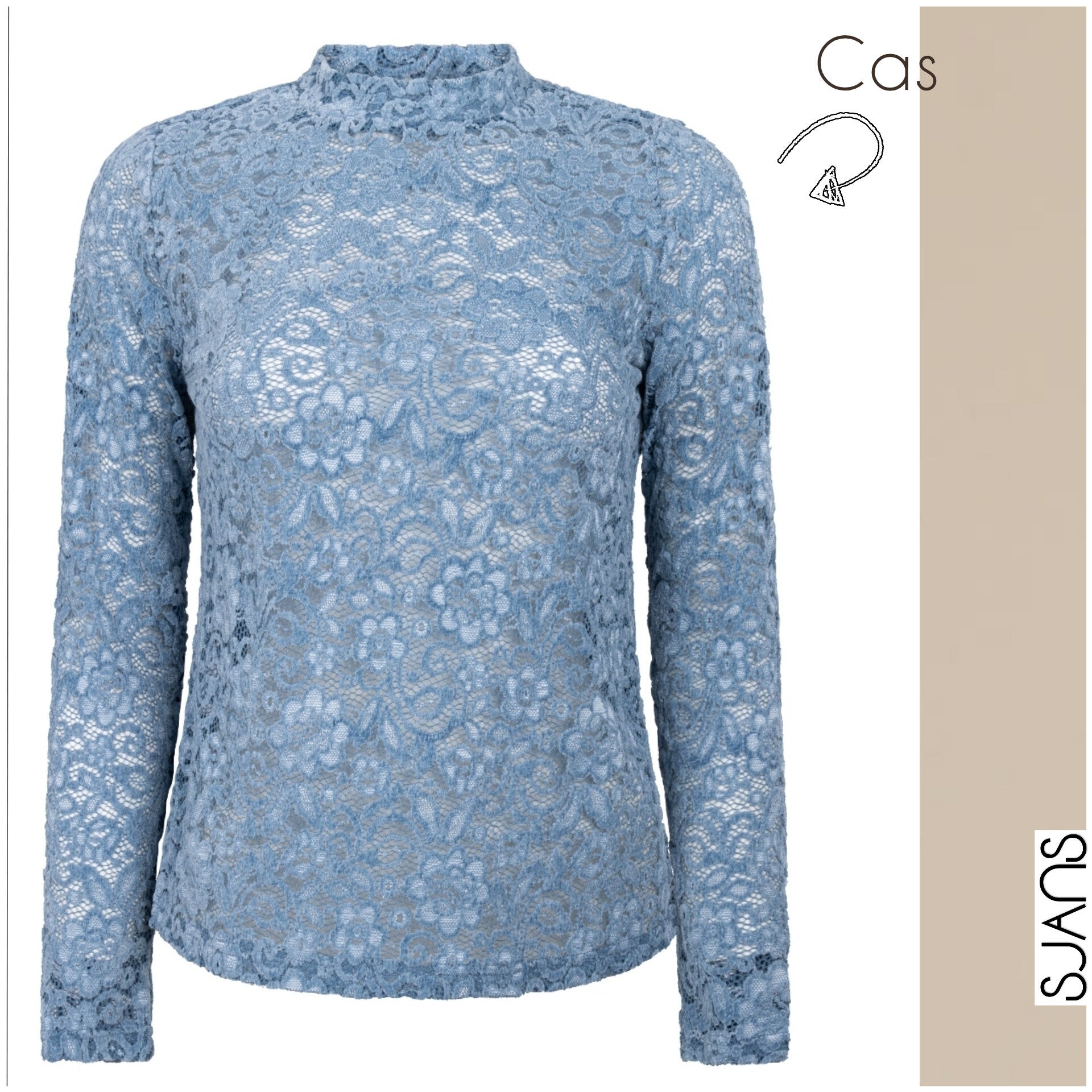 Tramontana 'Cas' stretch lace top
